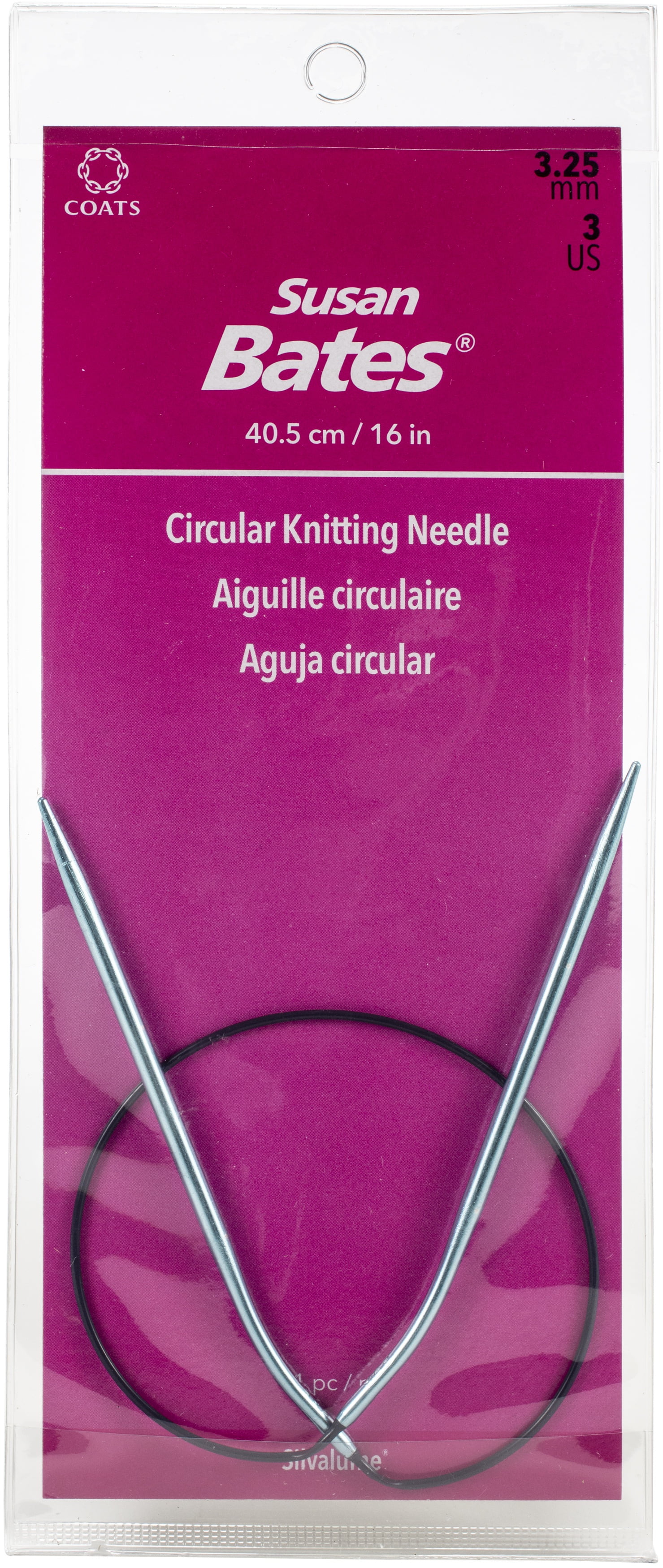 Susan Bates Silvalume 10” Knitting Needle Set 3ct by Susan Bates
