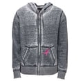thumbnail image 1 of Susan G. Komen Logo Hooded Burnout Sweatshirt Hoodie, Light Grey. KOMEMS0006, 1 of 2