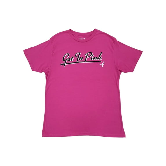 Susan G. Komen Mens Get In Pink Breast Cancer Awareness T-Shirt Small