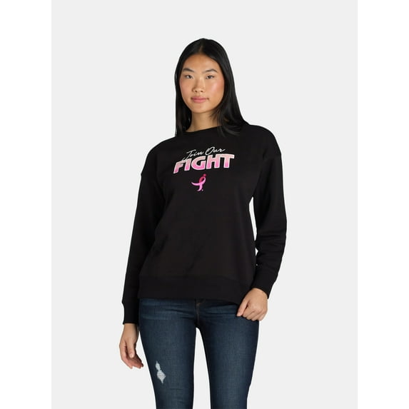 Susan G. Komen Women’s BCA Fight Fleece Sweatshirt, Sizes S-XXXL