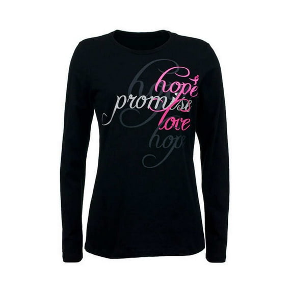 Susan G. Komen Women's Words of Encouragement Long Sleeve Shirt KOMELT0125 Med