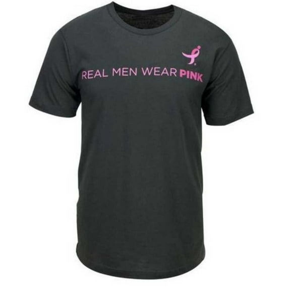 Susan G. Komen for the Cure Real Men Wear Pink Men's T-Shirt. Black. PINKMT0031