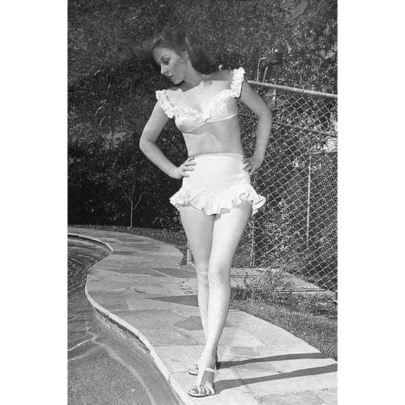 Susan Hayward Bikini B&w 24x36 Poster Pin Up
