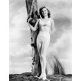 thumbnail image 1 of Susan Hayward Leaning on a Trunk in Bikini Photo Print (8 x 10), 1 of 1