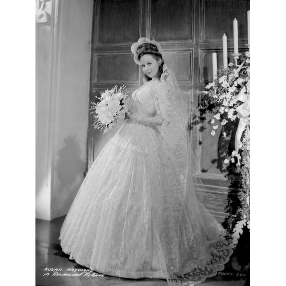 Susan Hayward Posed in a Wedding Dress Photo Print (8 x 10)