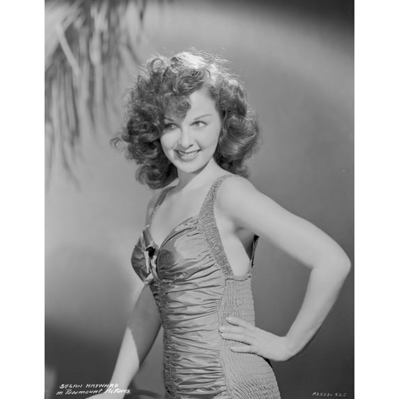 Susan Hayward wearing a Dress Photo Print (8 x 10)