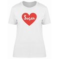 thumbnail image 1 of Susan In Red Heart Tee Women's -Image by Shutterstock, 1 of 2
