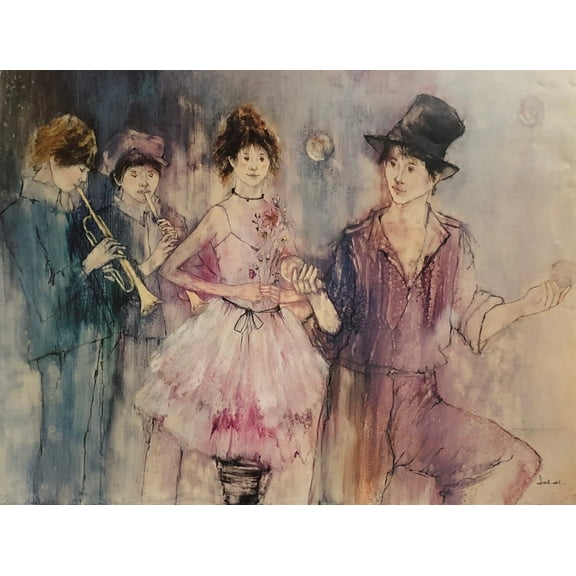 Susan Sahall "Ensemble" Hand Signed Offset Lithograph Generic