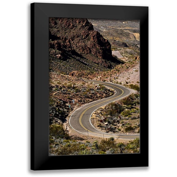 Susan Vizvary Photography 11x14 Black Modern Framed Museum Art Print Titled - Kingman Curved Road