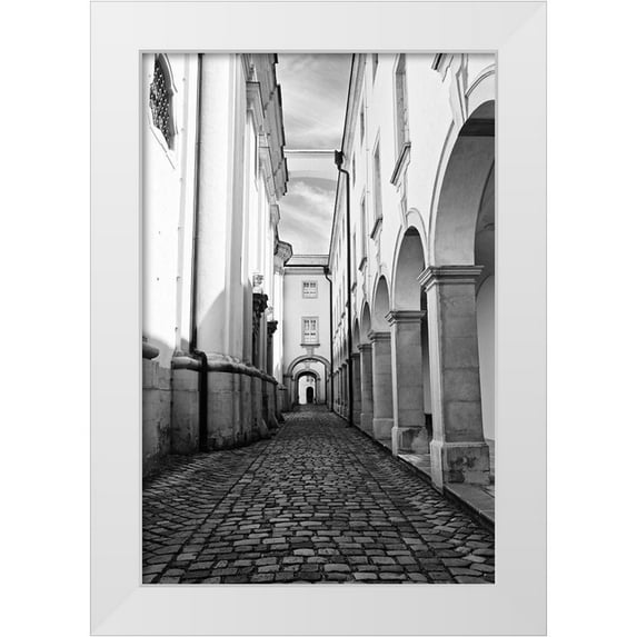 Susan Vizvary Photography 13x18 White Modern Wood Framed Museum Art Print Titled - Abbey Black and White