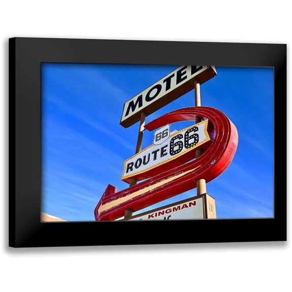 Susan Vizvary Photography 18x13 Black Modern Framed Museum Art Print Titled - Kingman Motel Route66