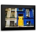 thumbnail image 1 of Susan Vizvary Photography 18x13 Black Modern Framed Museum Art Print Titled - Yellow Door with Bikes, 1 of 5
