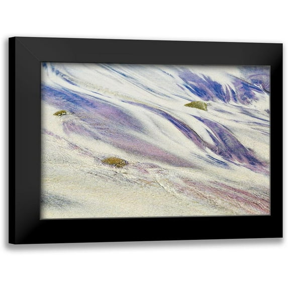 Susan Vizvary Photography 24x17 Black Modern Framed Museum Art Print Titled - Purples and Sand of Big Sur