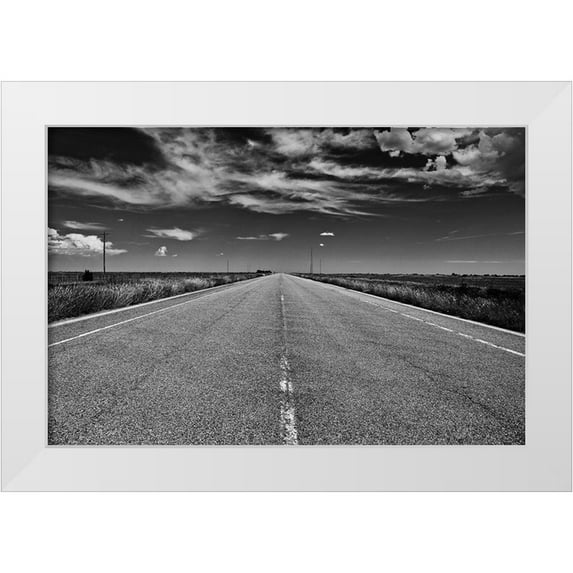 Susan Vizvary Photography 24x17 White Modern Wood Framed Museum Art Print Titled - The Long Road