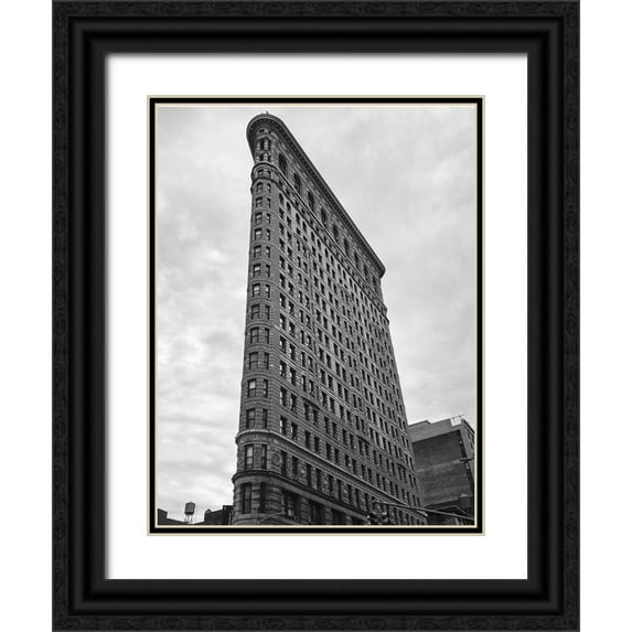 Susan Vizvary Photography 25x32 Black Ornate Wood Framed with Double Matting Museum Art Print Titled - New York Flatiron Building