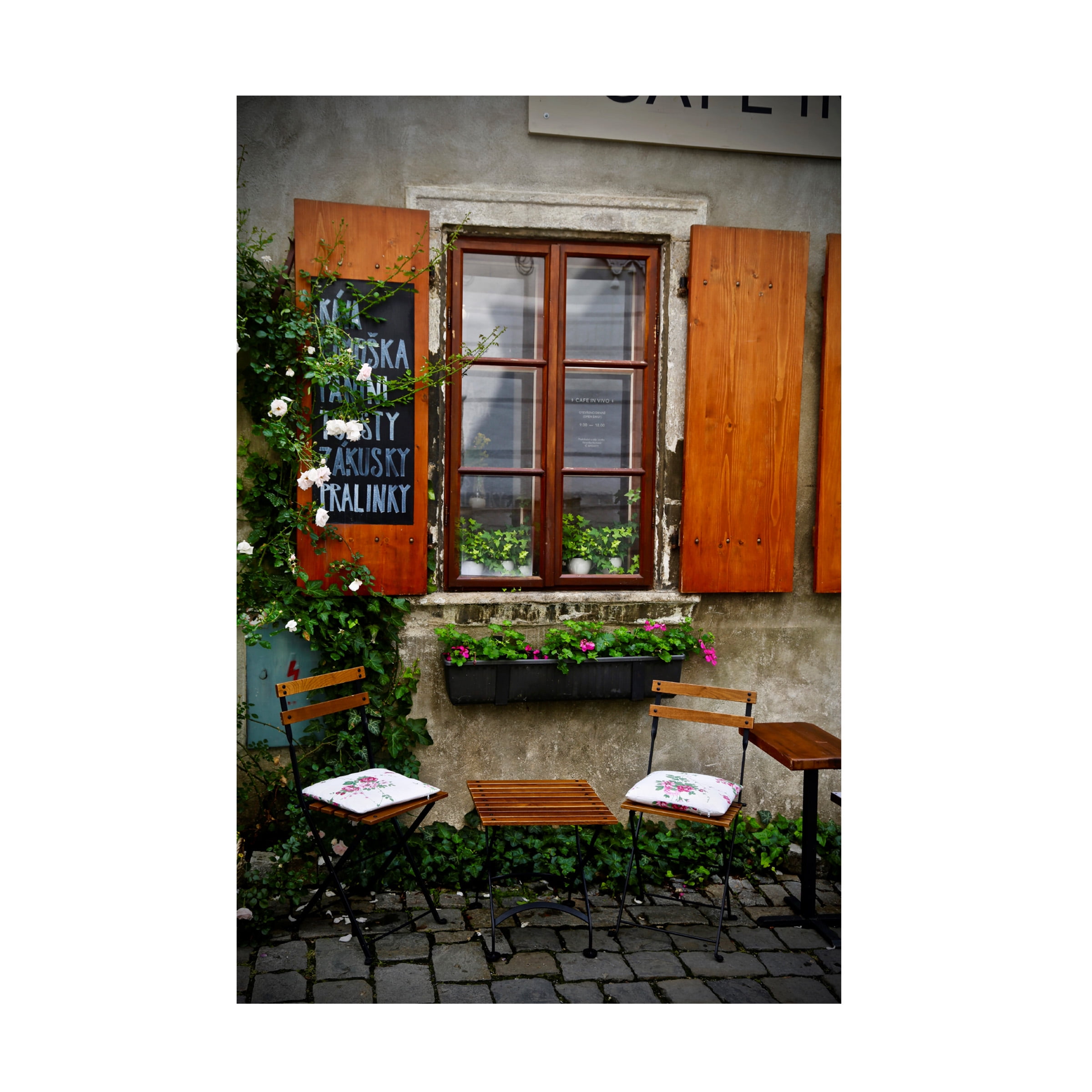 Susan Vizvary Photography 'Table for Two with Chairs' Canvas Art