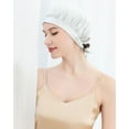 thumbnail image 1 of SusanSilk 100% Mulberry Silk Bonnet for Sleeping Double Layer Silk Sleep Cap With Tie Band 19 Momme Breathable Silk Hair Bonnet, 1 of 4