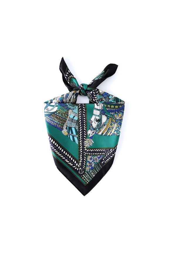 100% Mulberry Silk Square Scarf for Women, Premium Custom-Woven Twill Scarf 25.6"x25.6'', Hand-Rolled, Gift-Ready