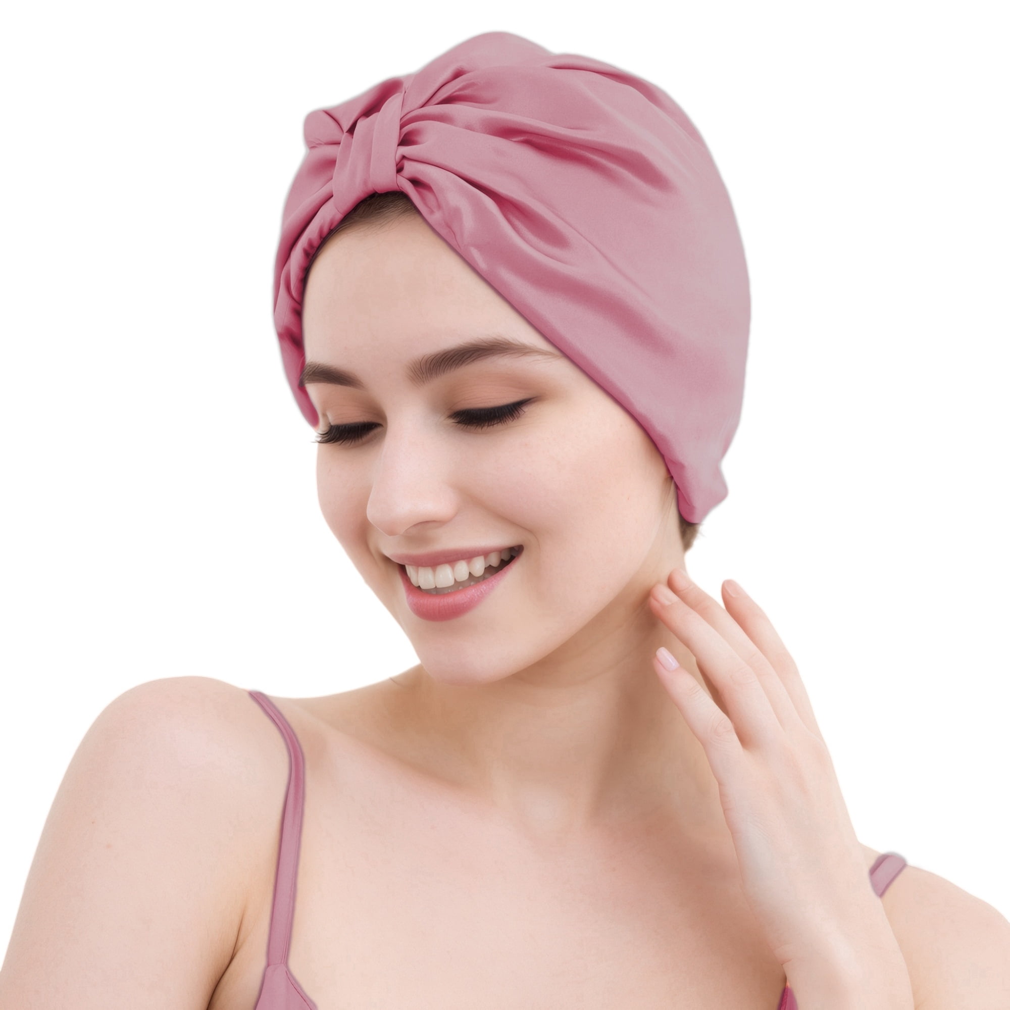 SusanSilk Premium Mulberry Silk Bonnet, Sleep Cap, Shower Cap - Breathable, Adjustable, Hair Protection