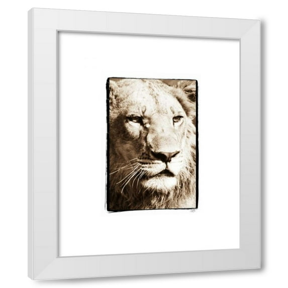 Susann Parker 15x18 White Modern Wood Framed Wall Art Titled - True I