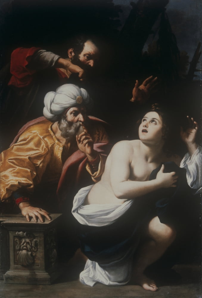 Susanna And The Elders Canvas Art - (18 x 24)