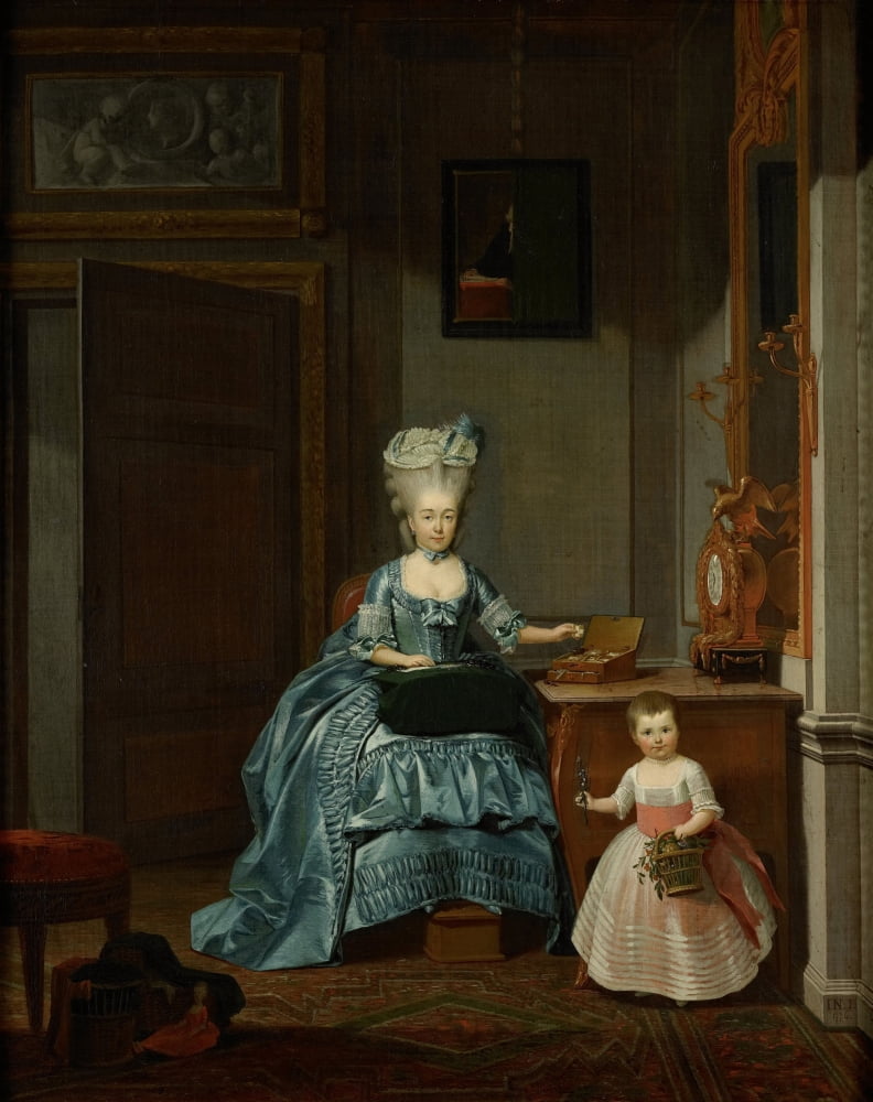Susanna Van Collen Ne Mogge And Her Daughter Canvas Art - (18 x 24)