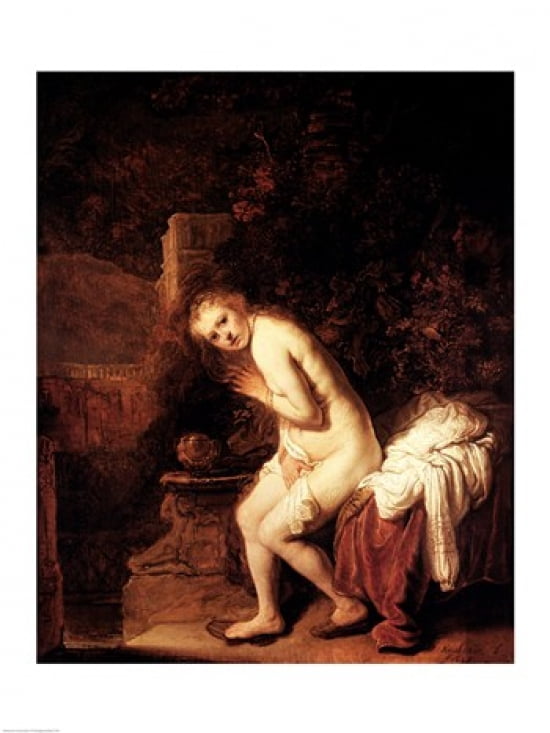 Susanna and the Elders c1634 Canvas Art - Rembrandt van Rijn (18 x 24)
