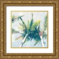 thumbnail image 1 of Susannah Tucker Photography 15x15 Gold Ornate Wood Framed with Double Matting Museum Art Print Titled - Sun Speckled Palm Trees, 1 of 4