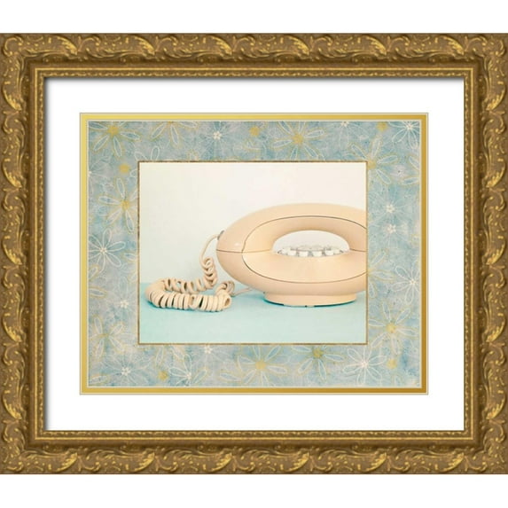 Susannah Tucker Photography 24x20 Gold Ornate Wood Framed with Double Matting Museum Art Print Titled - Back In Time Pink Phone_border