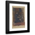 thumbnail image 1 of Susanne Renate Granitsch 15x24 Black Modern Framed Museum Art Print Titled - Oil Sketch of a Woman Sitting in an Interior in a Long Robe, in Front of Her a Sitting Page with Open Book (Appro, 1 of 5