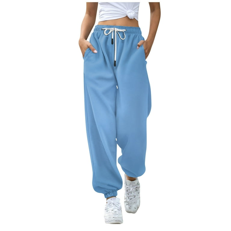 Susanny Baggy Sweatpants for Teens Cinch Leg Fleece Drawstring