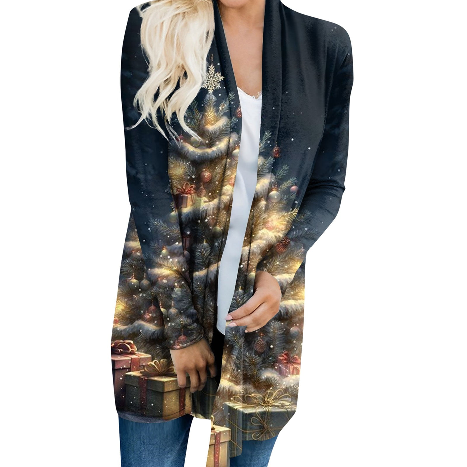 Girls holiday cardigan hot sale