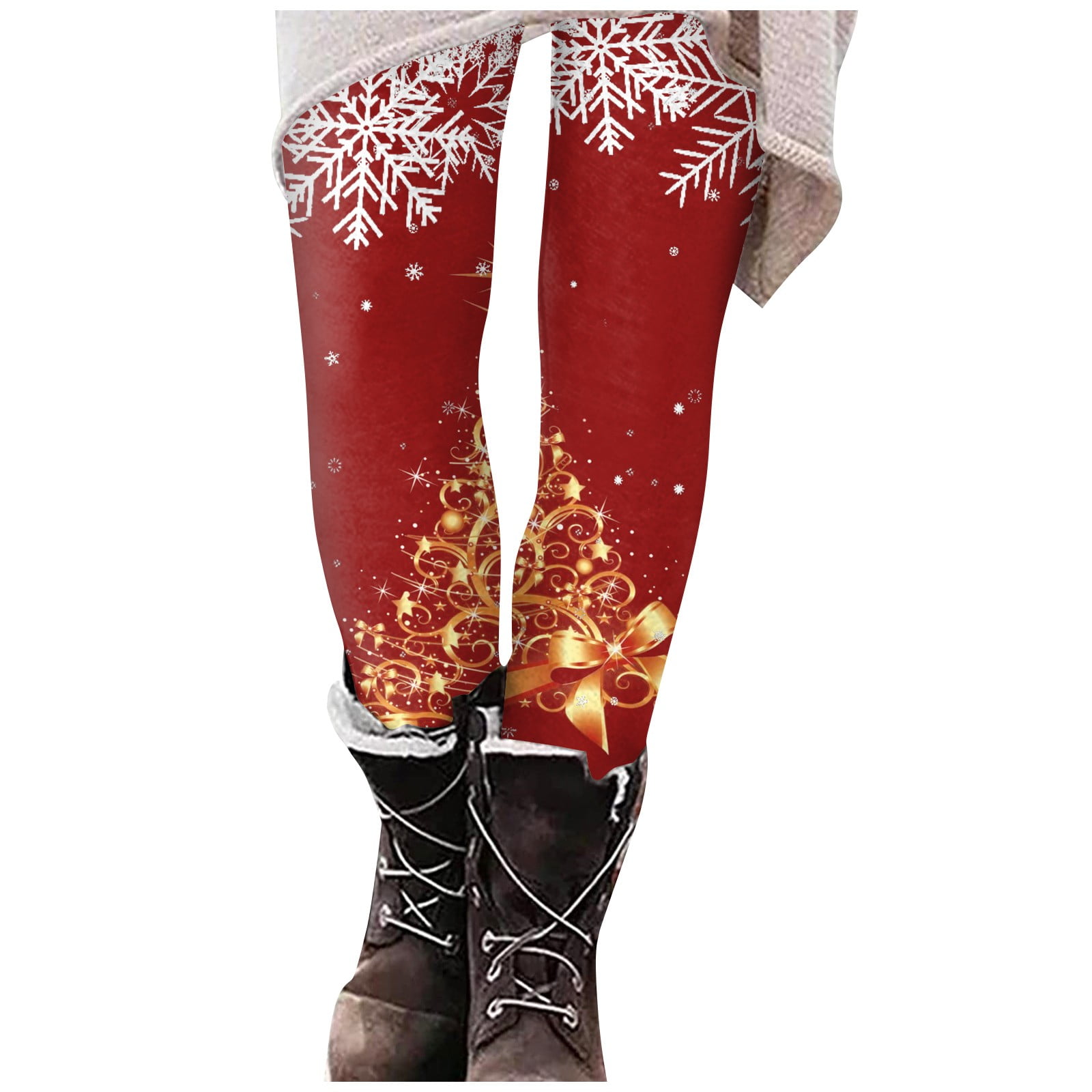 Generic Printed Leggings Snowflake Printing Yoga Pants Women's Casual  Comfort Long Pants Women Plus Size Ladies Leggings