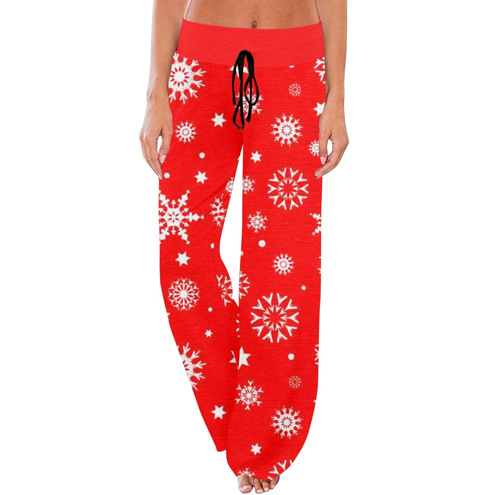 Susanny Christmas Pj Pants for Teen Girls Snowflake Funny Plus Size