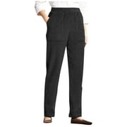 Susan Graver Weekend Premium Stretch Pull-On Gray Pants Women's