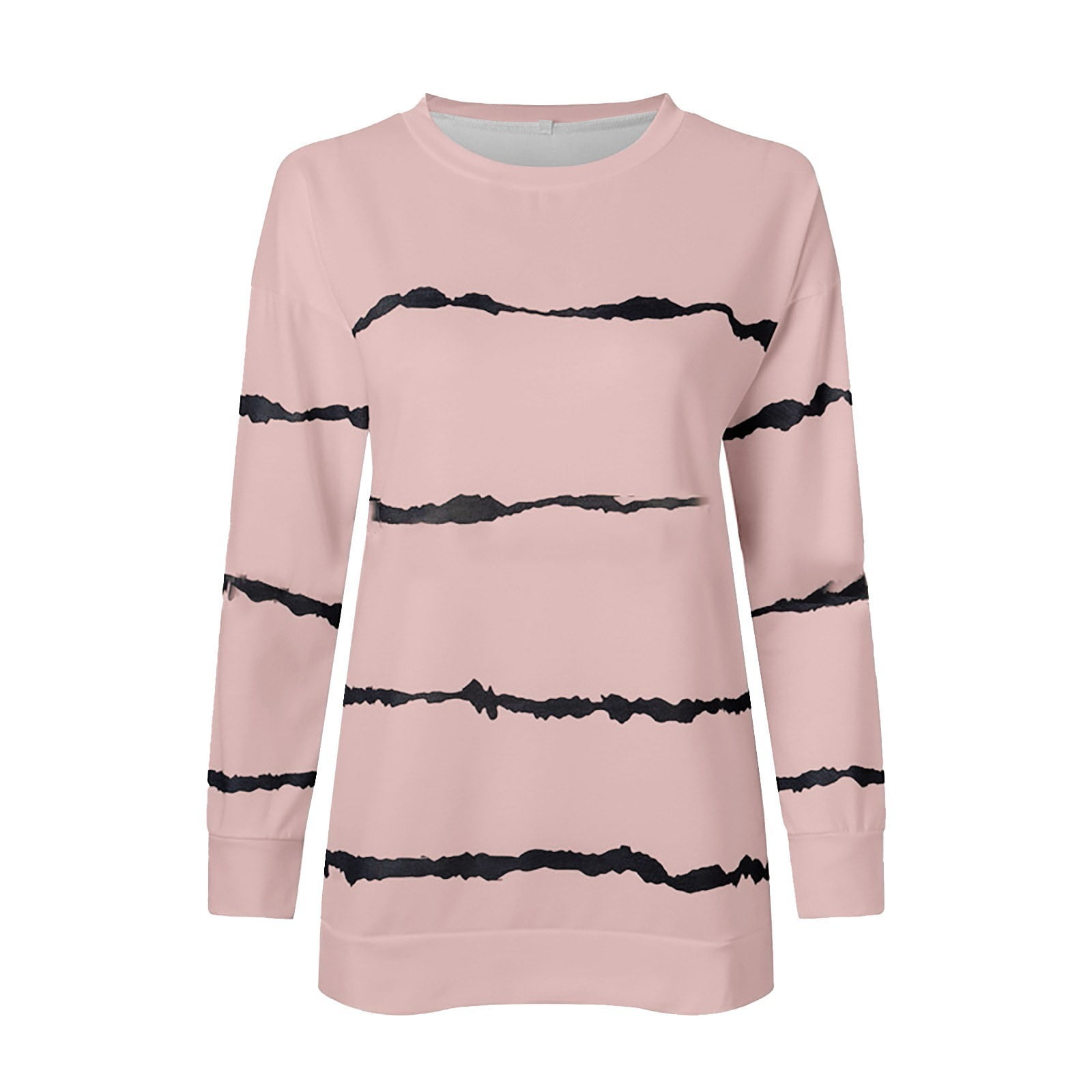 Romose Women's Long Sleeve Crewneck Sweatshirt - Lightweight Pullover With Pocket