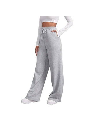 Womens Cargo Sweatpants Fleece High Waisted Baggy Loose Fit Casual Wide Leg  Joggers Pants Athletic Sport Sweet Lounge Pants Y2K 2023 Trendy Fashion