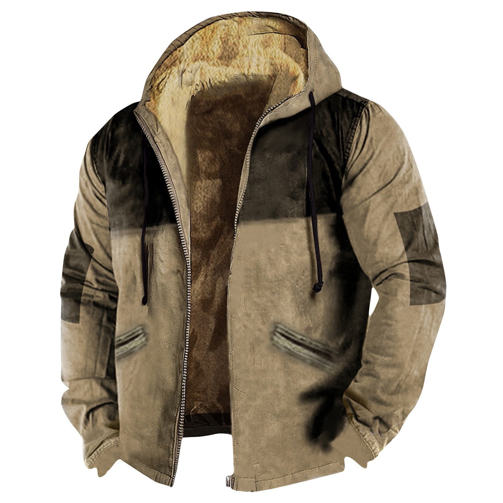 Women's Fuzzy Fleece Jacket | Sherpa Hooded Cardigan | Warm Winter Coat | Faux Fur-Lined Zip-Up Outerwear | Fall & Winter Jacket
