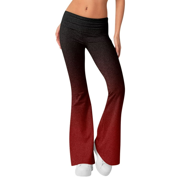 Fold waist yoga pants clearance
