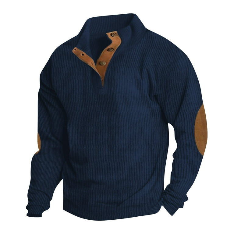 Fashion High Collar Button Long Sleeve Sweatshirt Fashion High Collar Button Long Sleeve Sweatshirt