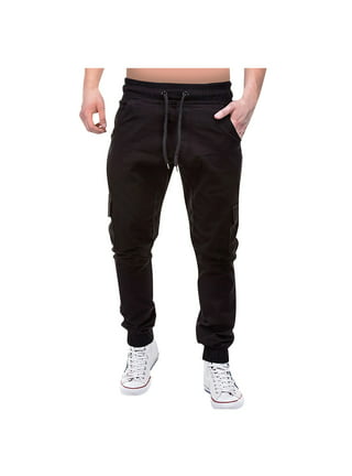 YUHAOTIN Wide Leg Sweatpants Mens Jogger Pants Slim Fit Chino Male All  Season Fit Pant Casual All Solid Color Pocket Trouser Fashion Overalls  Beach Pockets Straight Pant 