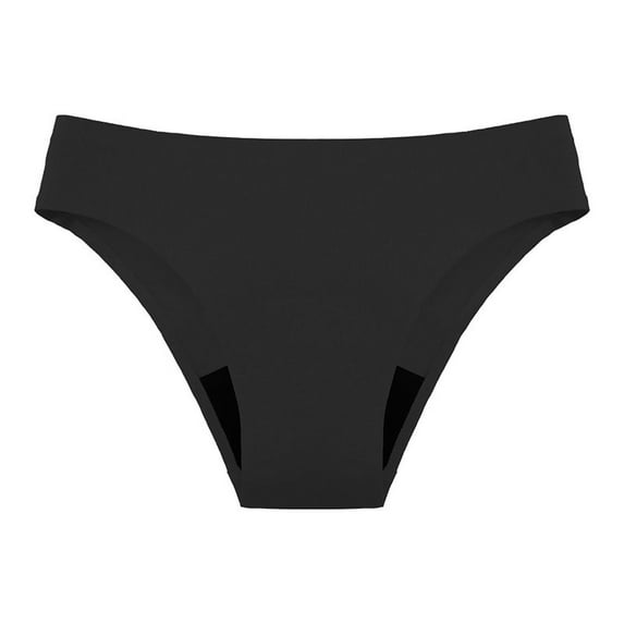 Susanny Period Swimwear Bottoms Menstrual Leakproof Bikini Bottoms Mid Waisted Bathing Suit Bottoms for Girls, Women Black M