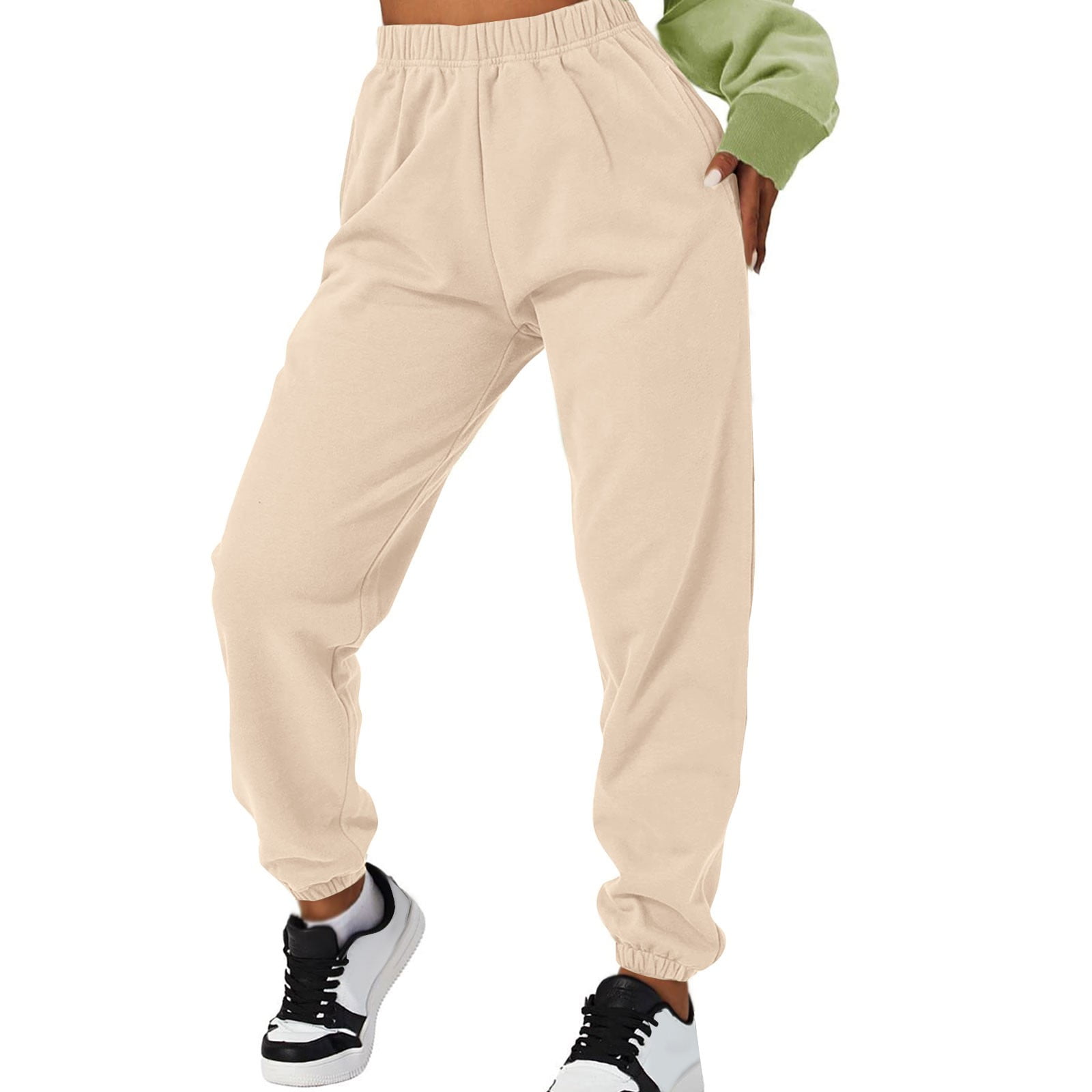 Susanny Petite Sweatpants for Women with Pockets Elastic Waist