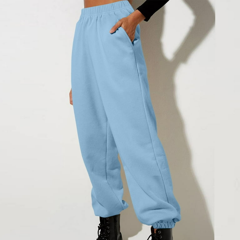 Plus Size S-3XL Women Pocket Sweatpants Spring Summer Autumn