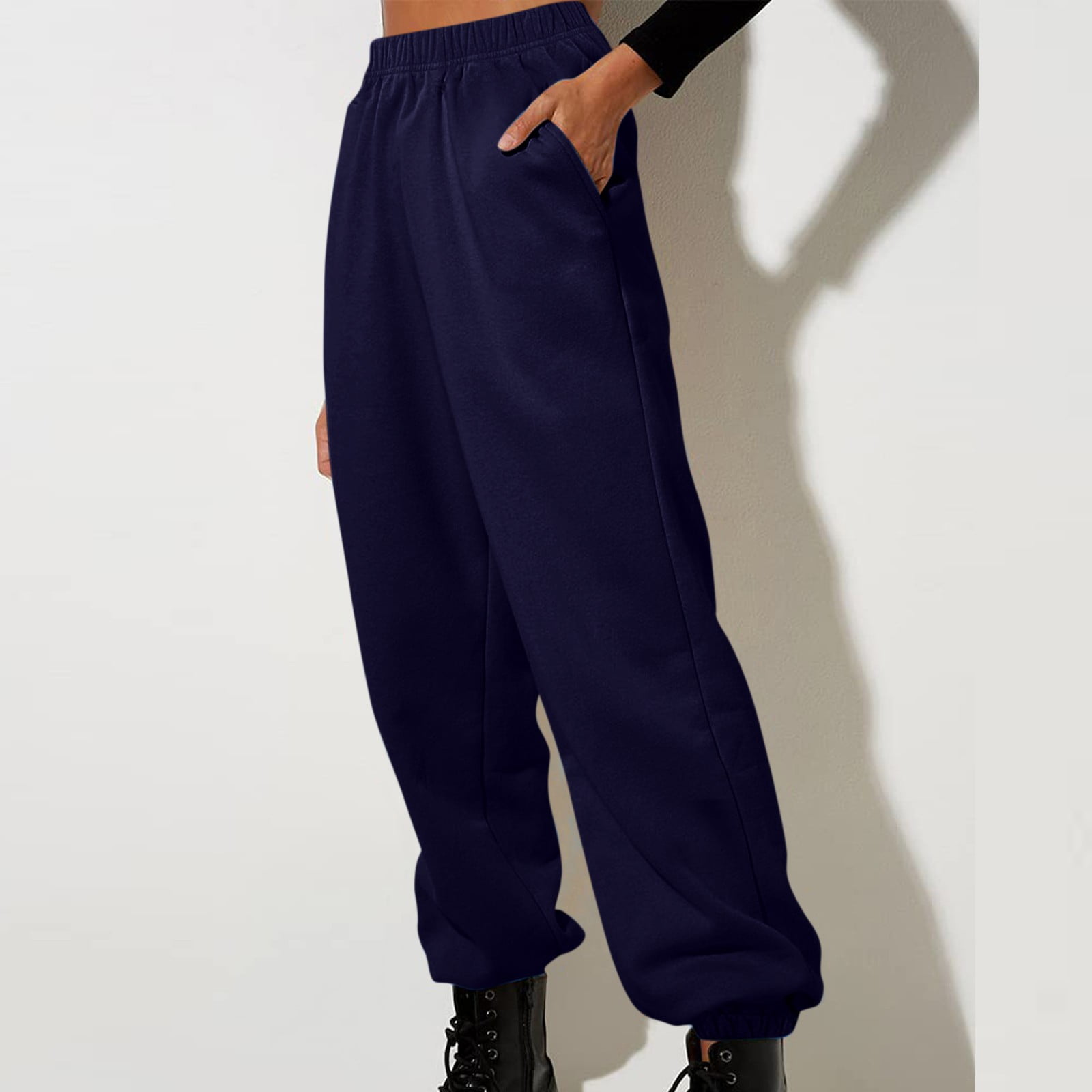 Susanny Sweatpants Womens Straight Leg High Waisted with Pockets