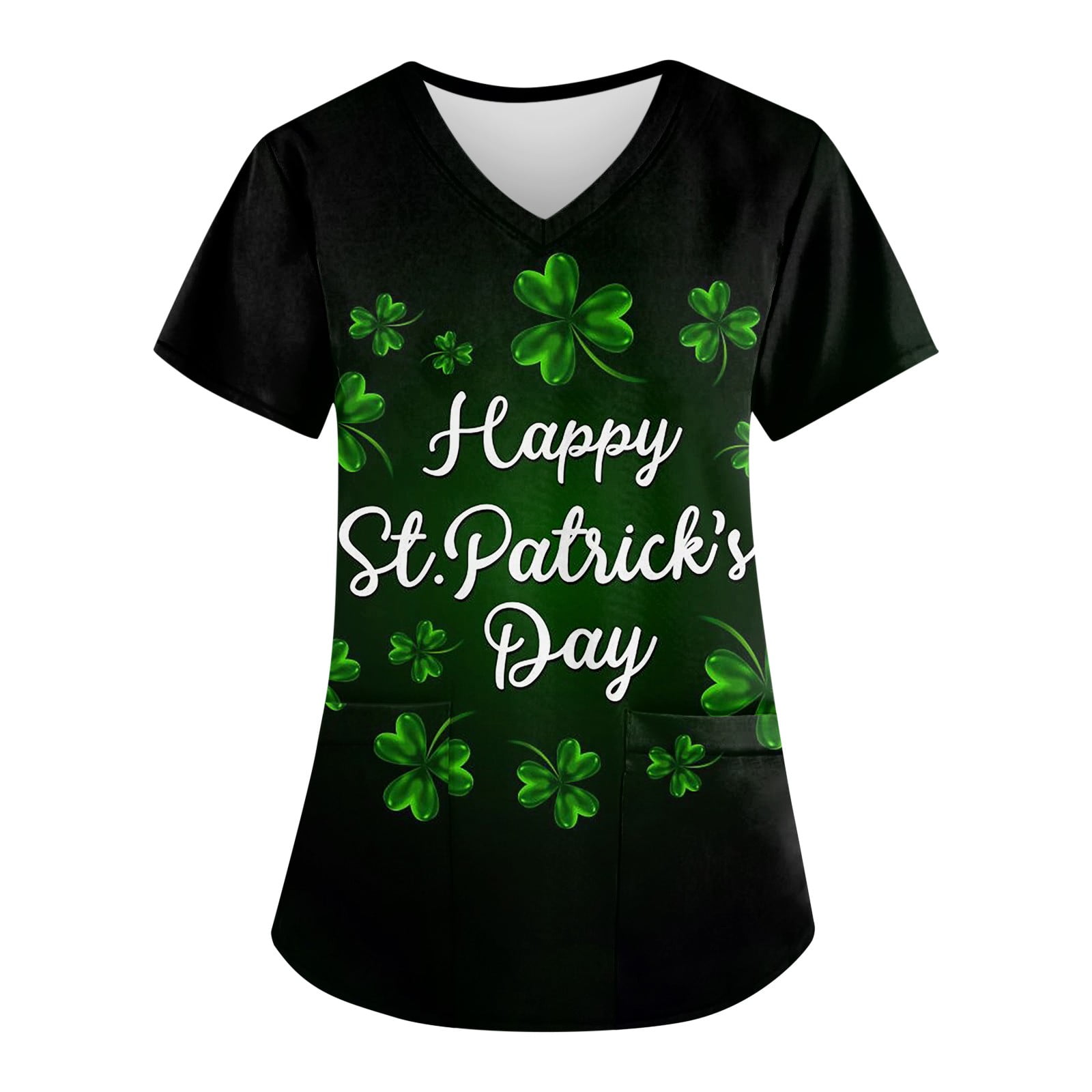 st patricks day scrubs tops