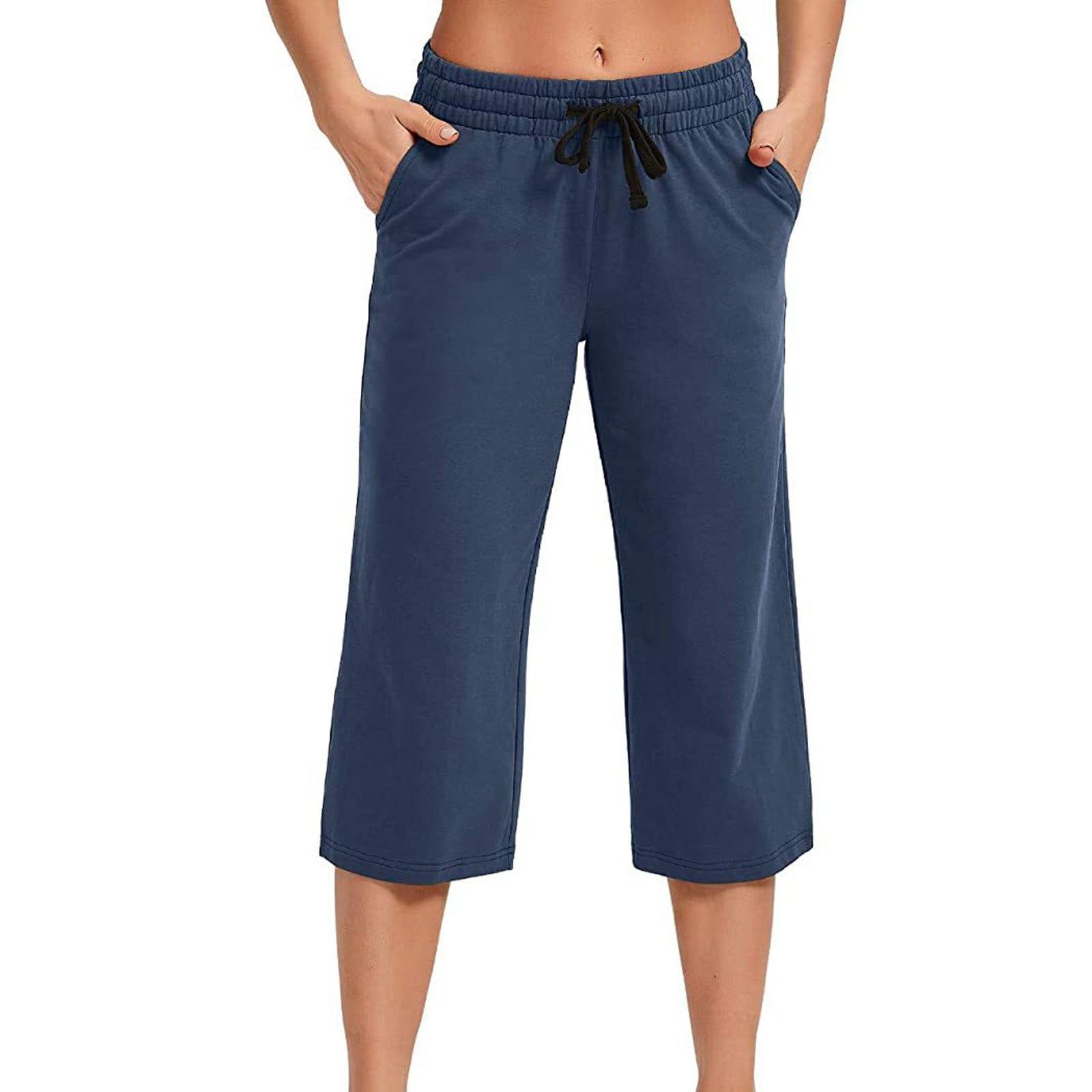Susanny Womens Casual Summer Cropped Lightweight Pull on Capris Petite ...