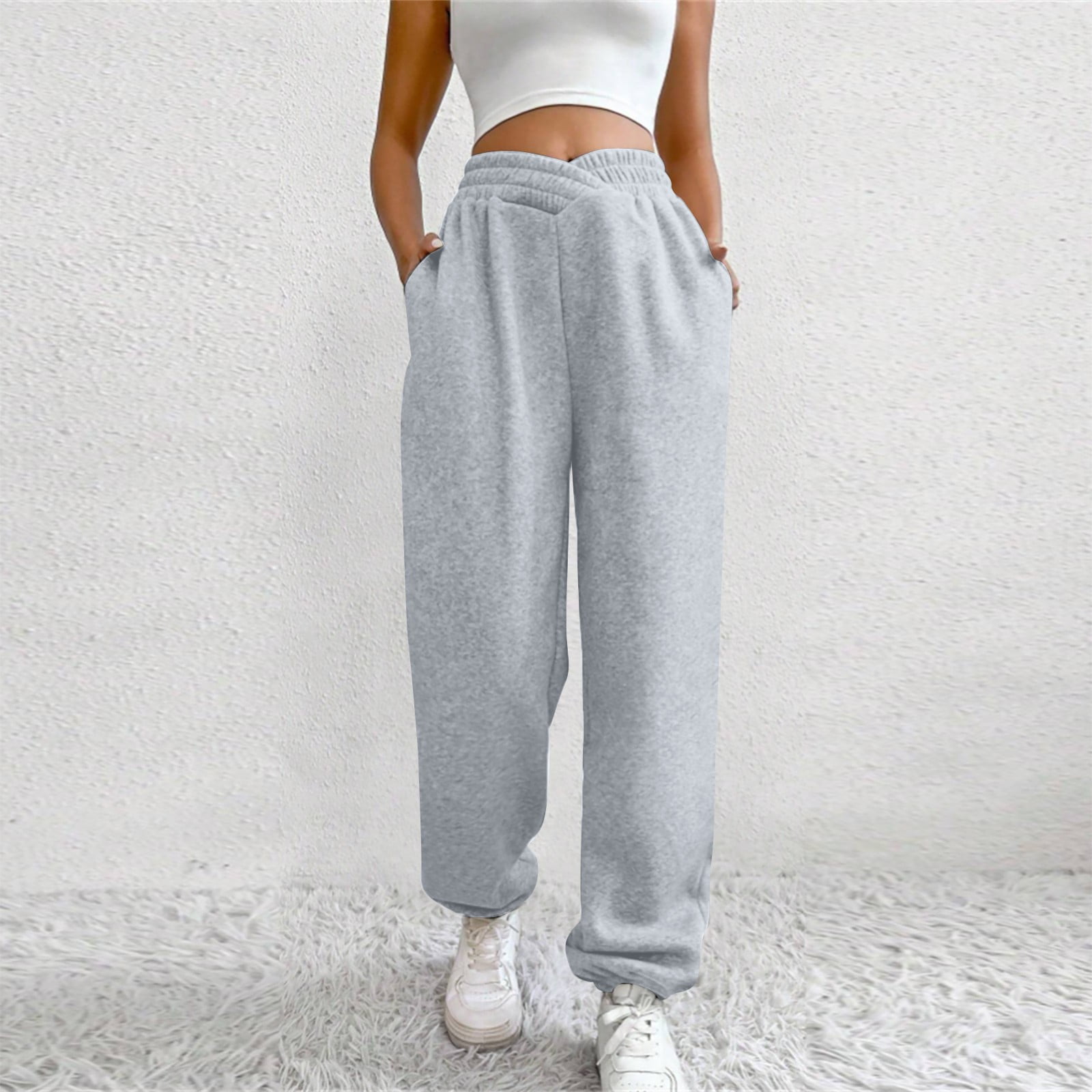 Susanny Tall Sweatpants for Women Clearance Elastic Waist with