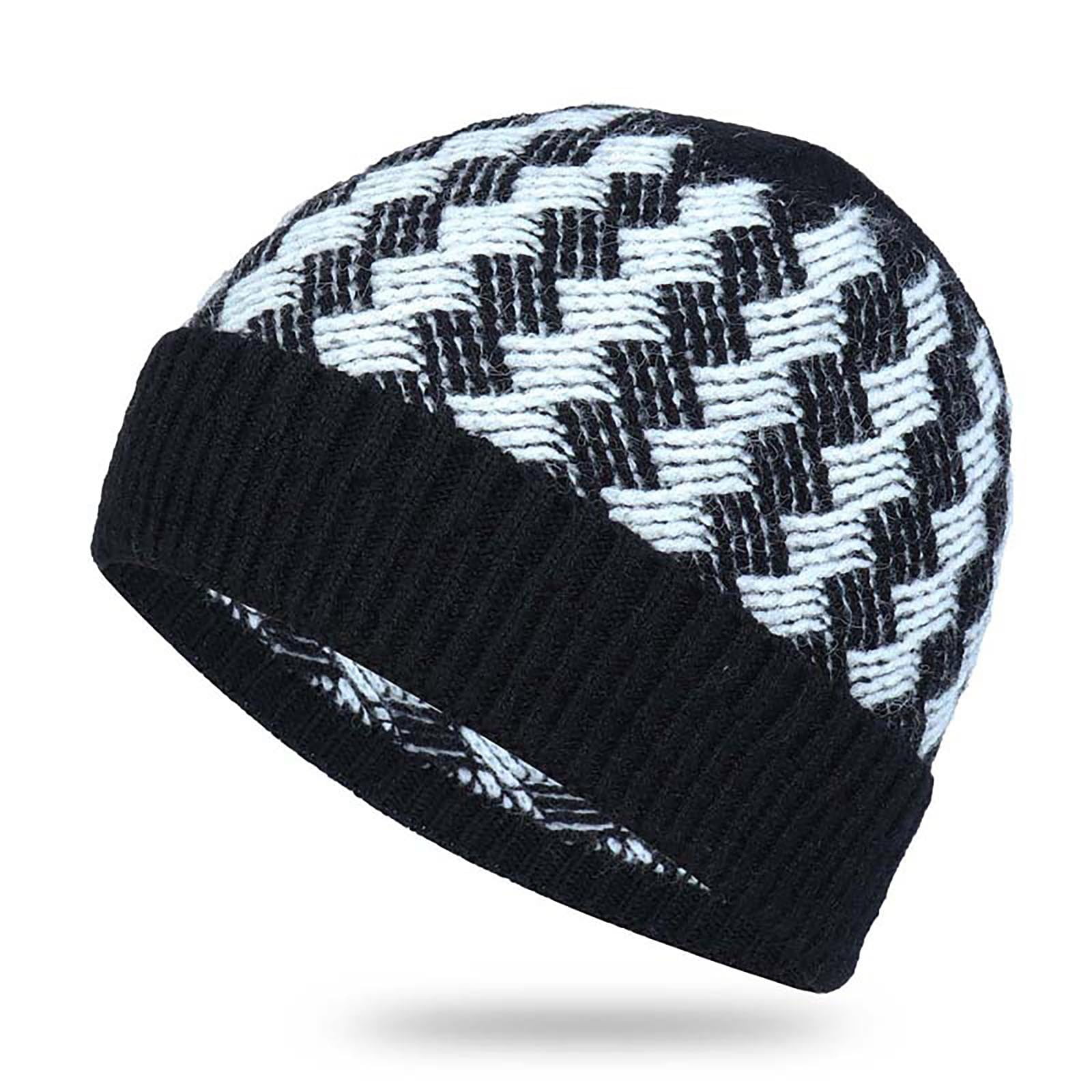 Susanny Womens Lightweight Ski Beanie Hat Warm Cold Weather Y2K Ribbed  Winter Knitted Trendy Skull Cap Adult Vintage Crochet for Women Coffee 