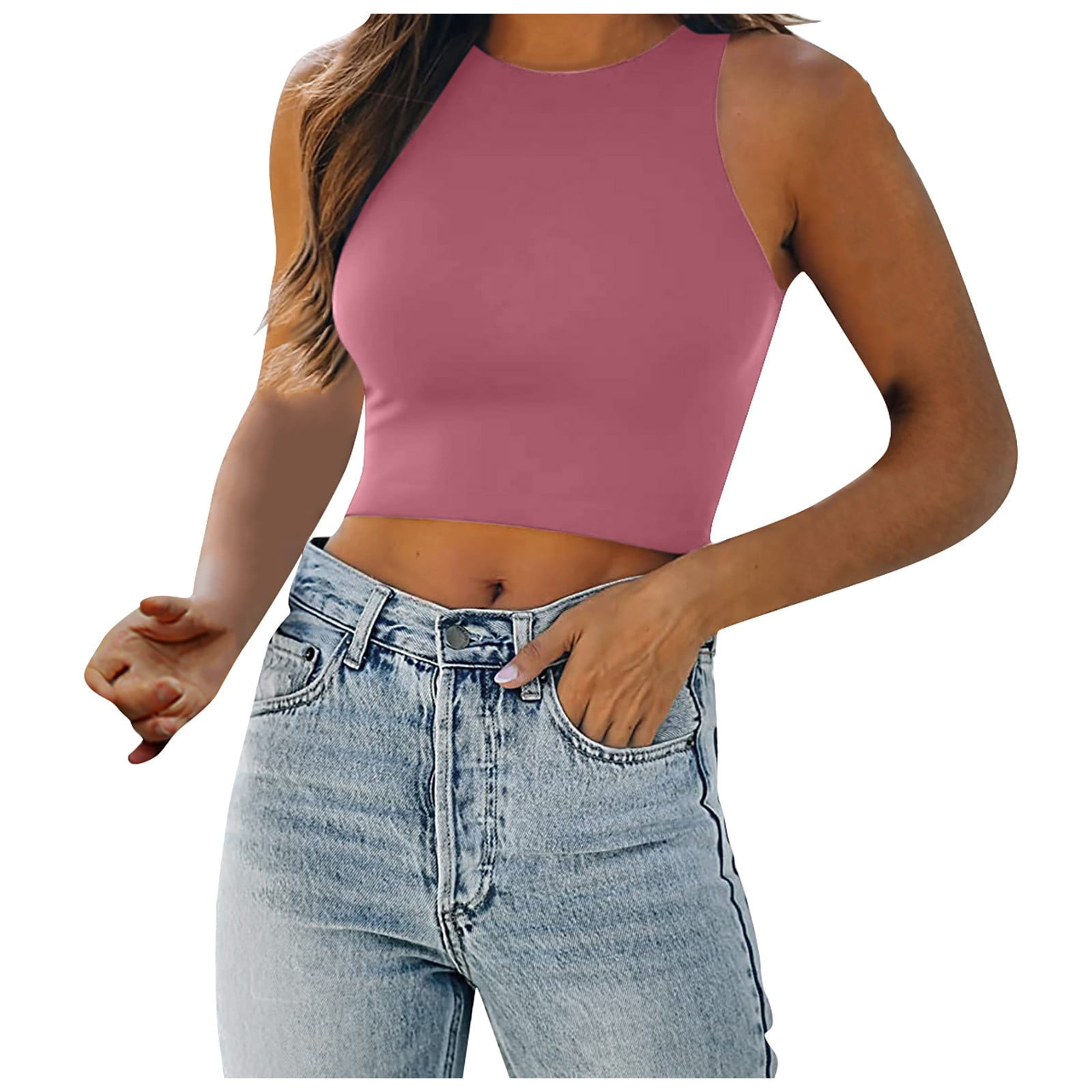 YDKZYMD Long Crop Top for Women Crew Neck Y2k Short Sleeve Basic Tee  Layering Teen Girls Slim Fitted Trendy Tight Shirt Athletic Cute Summer  Tops Wine 